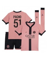 Paris Saint-Germain Willian Pacho #51 Alternativní dres pro děti 2024-25 Krátký Rukáv (+ trenýrky)